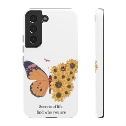 Butterfly & Sunflower Phone Case - "Secrets of Life" Design