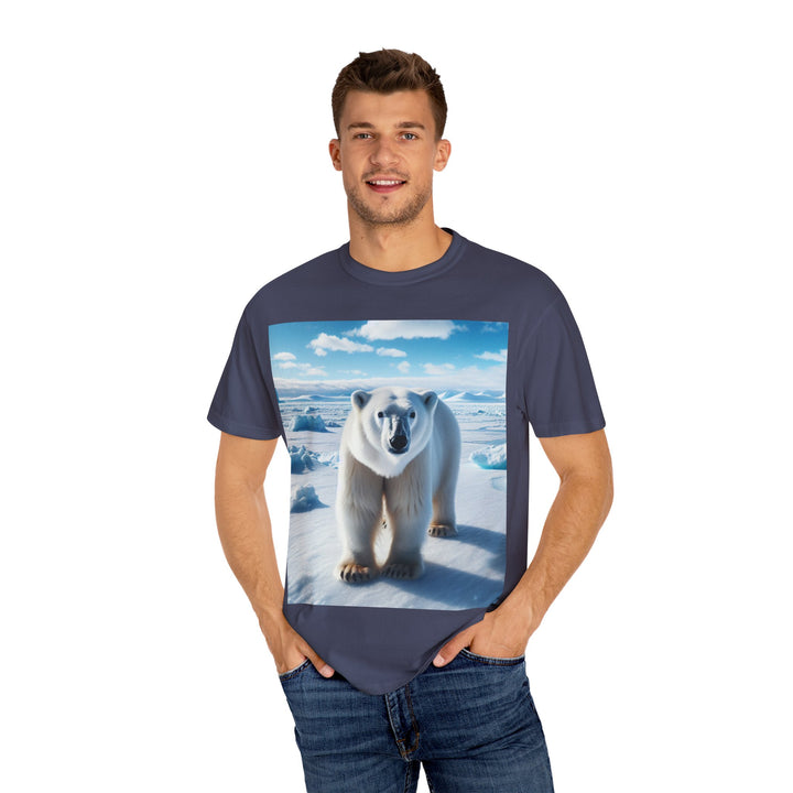 Polar Bear Graphic Unisex Garment-Dyed T-Shirt