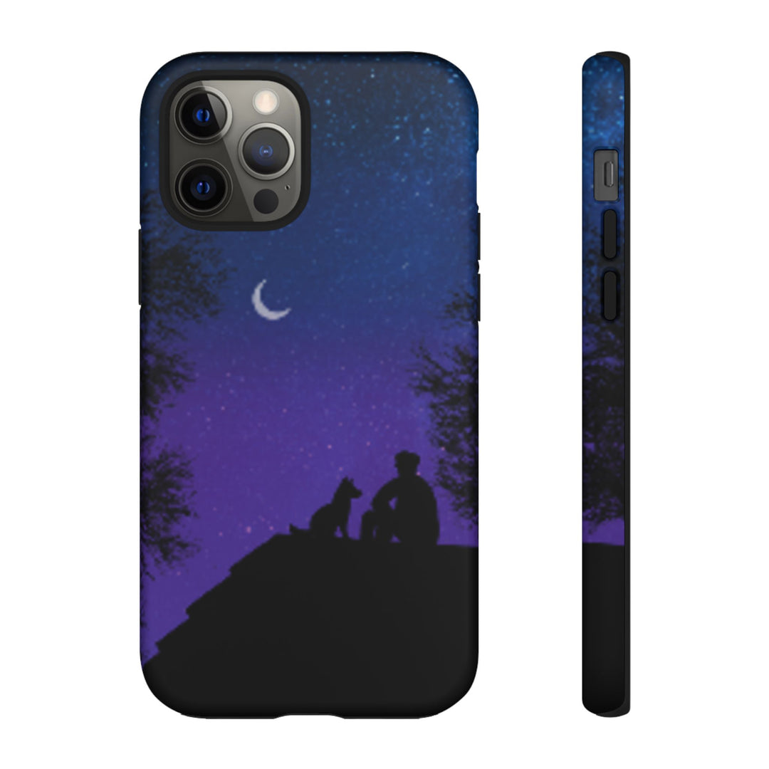 Starry Night Phone Case for Dog Lovers