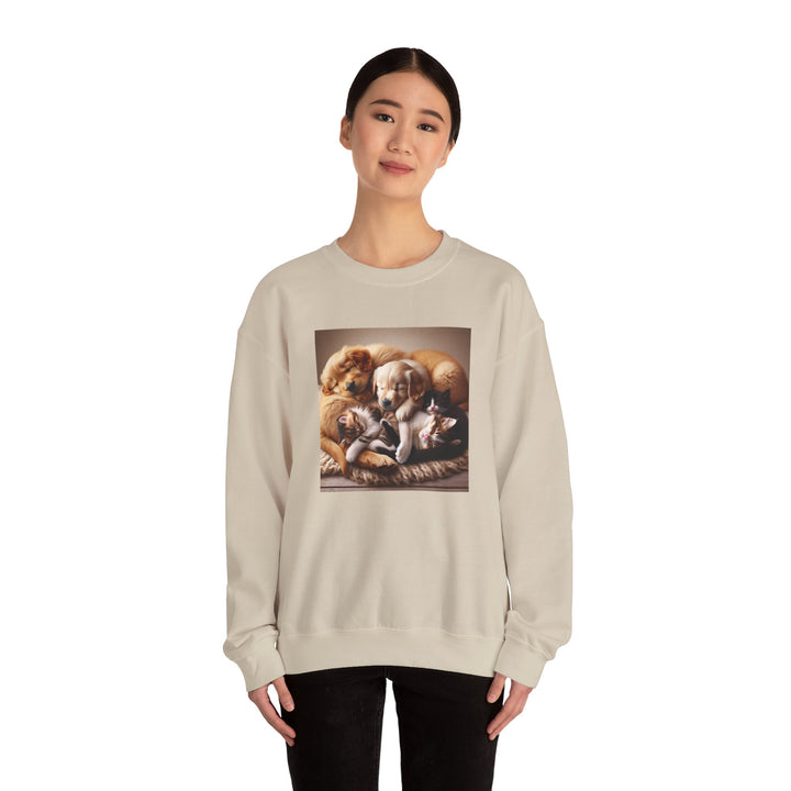 Cozy Pet Lovers' Crewneck Sweatshirt | Cute Dog Design | Gift for Animal Lovers | Comfy Pullover | Birthday or Holiday Gift