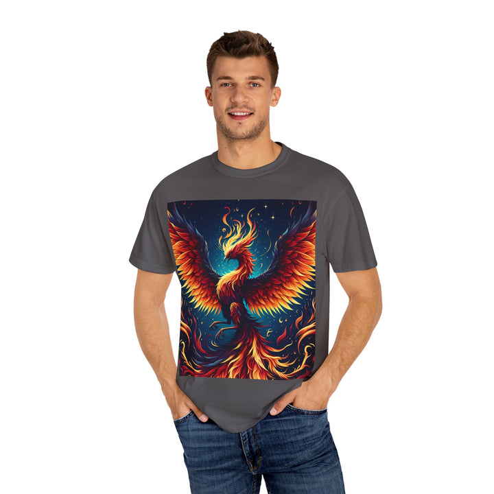Phoenix Fire Unisex T-Shirt - Artistic Flame Design, Graphic Tee, Trendy Apparel, Gift for Art Lovers, Summer Fashion