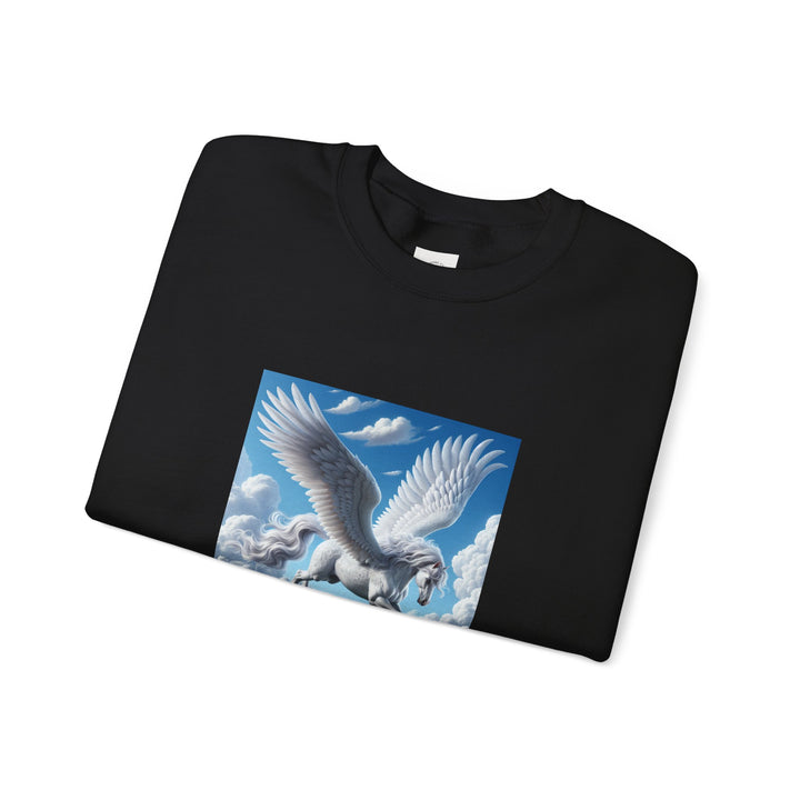 Majestic Pegasus Crewneck Sweatshirt – Cozy Fantasy Gift, Unicorn Lovers Apparel, Magical Sweatshirt, Dreamy Gifts, Casual Trendy Wear