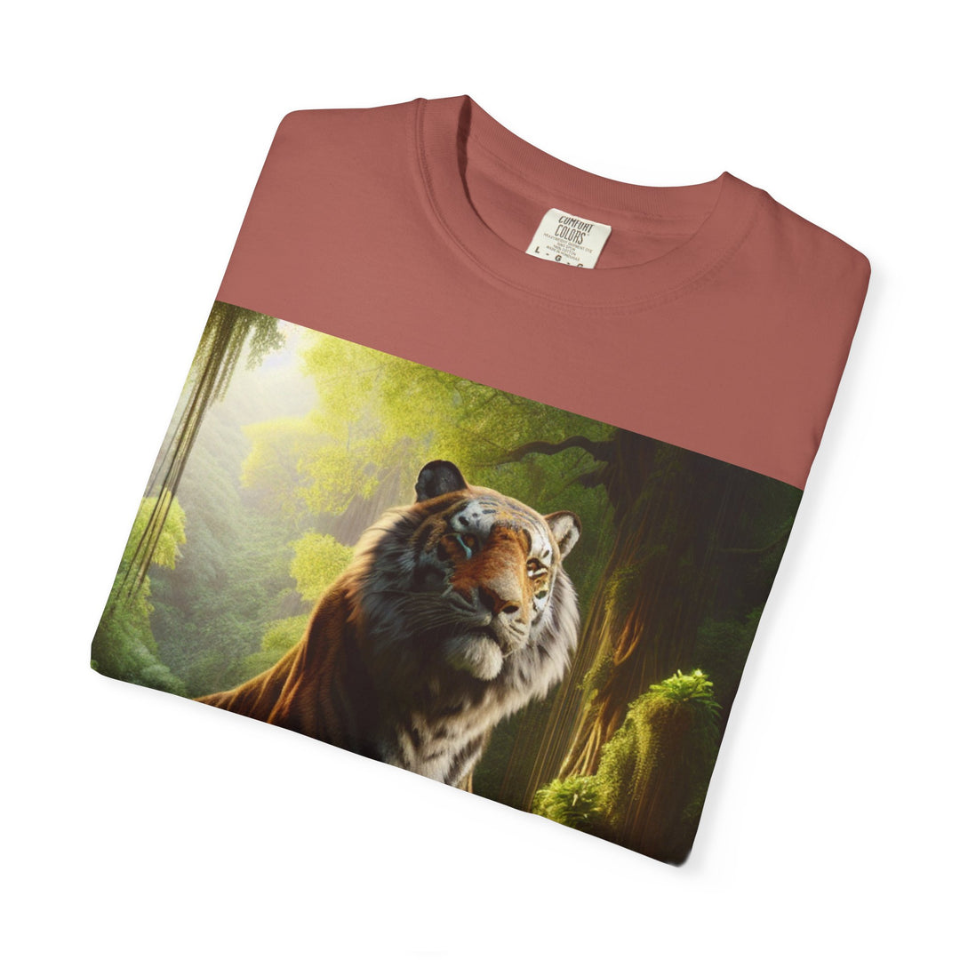 Majestic Tiger Unisex Garment-Dyed T-Shirt