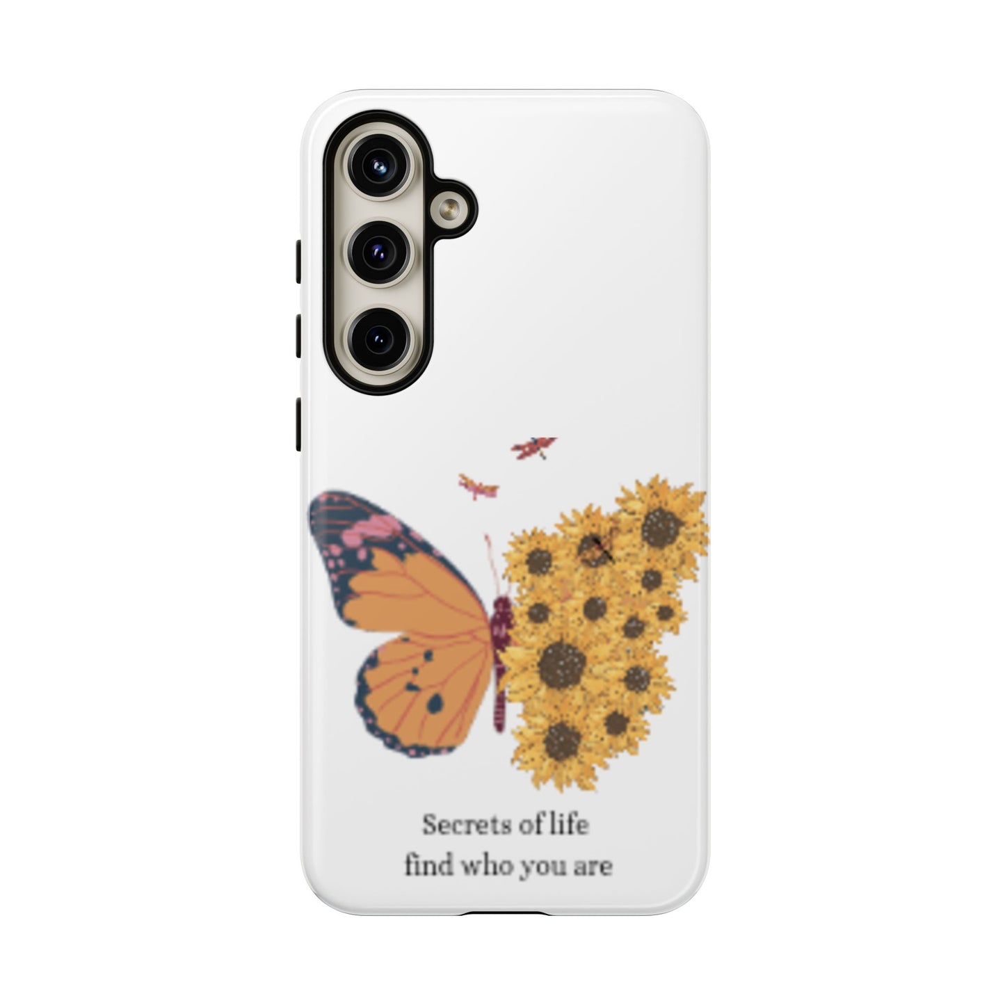 Butterfly & Sunflower Phone Case - "Secrets of Life" Design