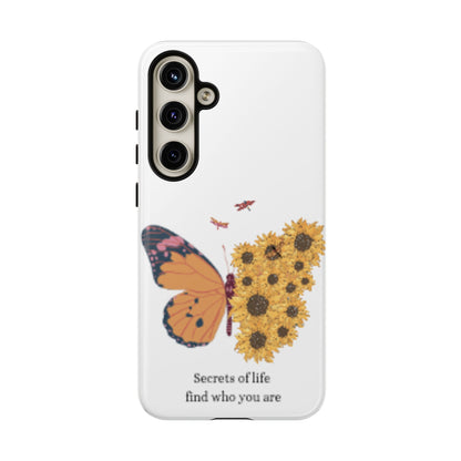 Butterfly & Sunflower Phone Case - "Secrets of Life" Design