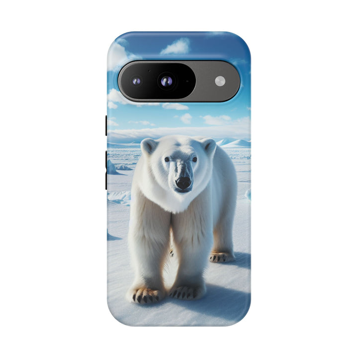 Polar Bear Tough Phone Case - Durable Protector with Arctic Design
