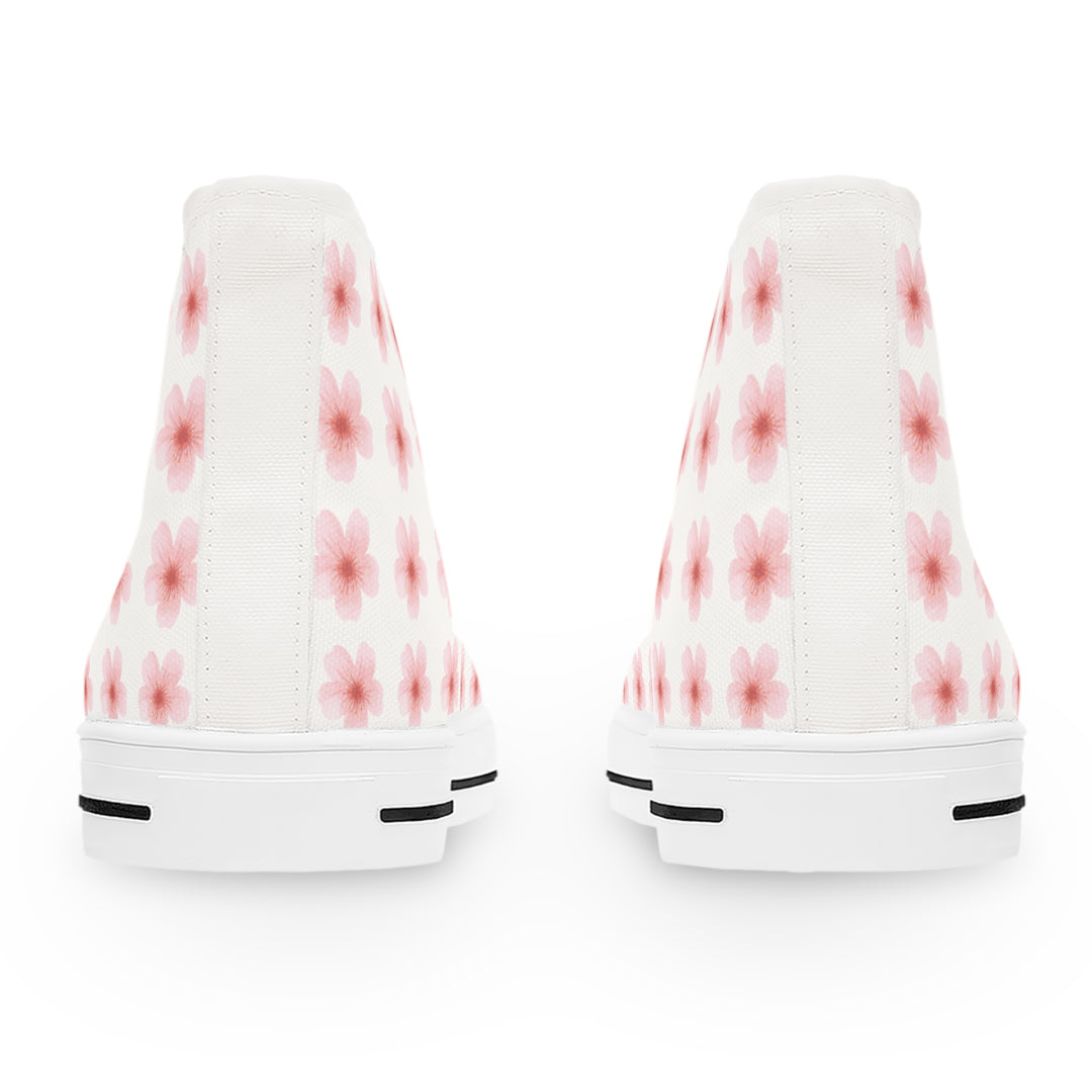 Floral Women's High Top Sneakers - Stylish Comfort for Everyday Wear