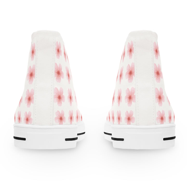 Floral Women's High Top Sneakers - Stylish Comfort for Everyday Wear