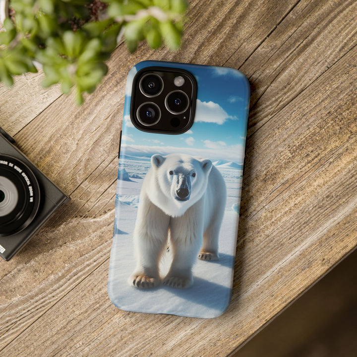Polar Bear Tough Phone Case - Durable Protector with Arctic Design