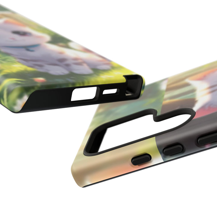 Cute Ai Cat Phone Case - Tough Protection with Floral Design for Cat Lovers