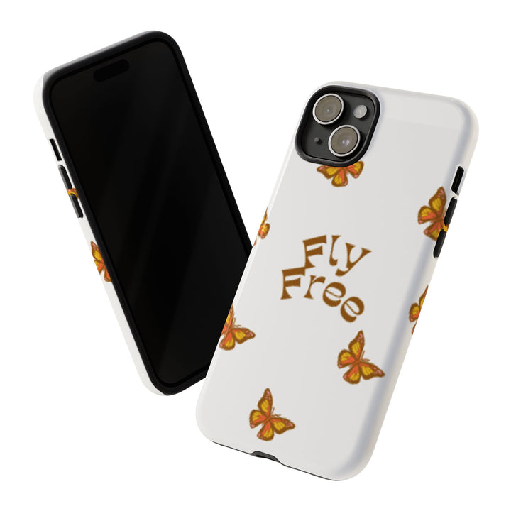 Stylish Phone Case | 'Fly Free' Butterfly Design | Unique Tough Cases