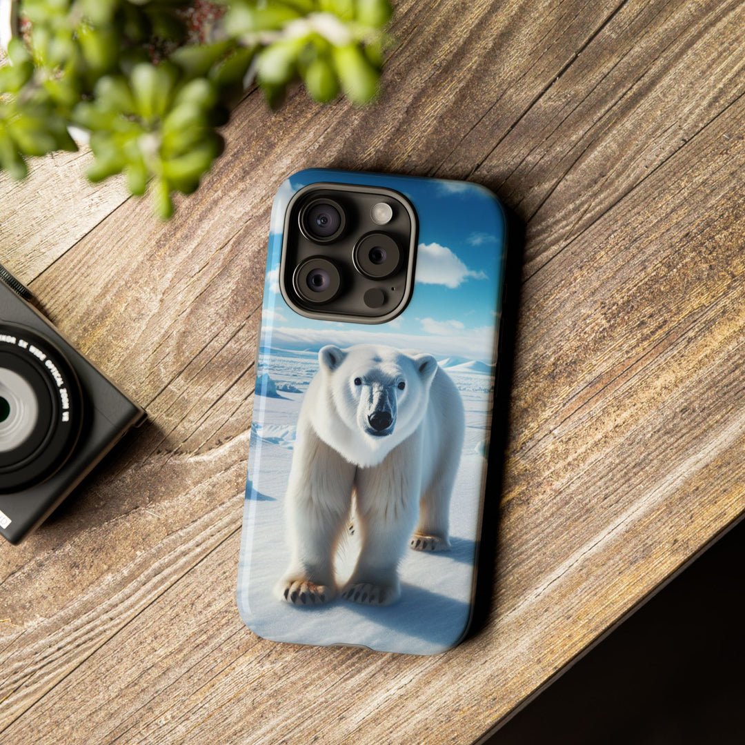 Polar Bear Tough Phone Case - Durable Protector with Arctic Design