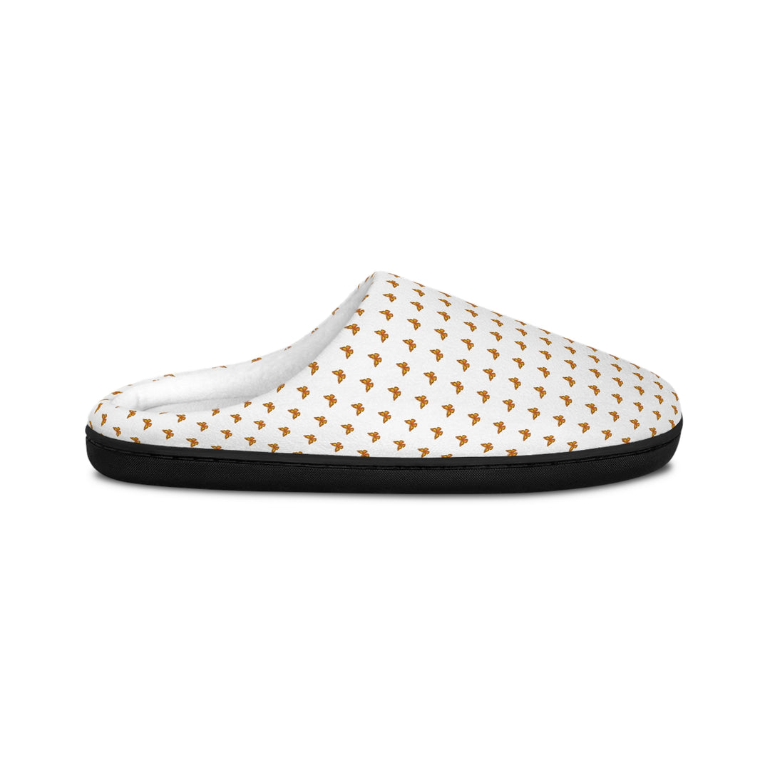 Cozy Women&#039;s Indoor Slippers with Gold Star Pattern - Perfect for Relaxing at Home