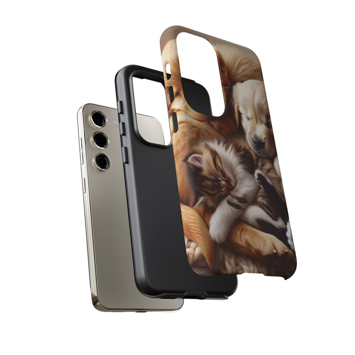Cute Pets Phone Case - Adorable Dog and Cat Design for Animal Lovers