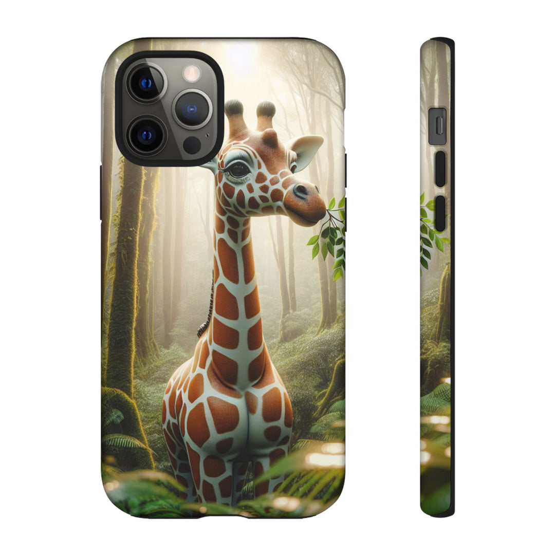 Giraffe Tough Phone Case - Cute Animal Design for Nature Lovers
