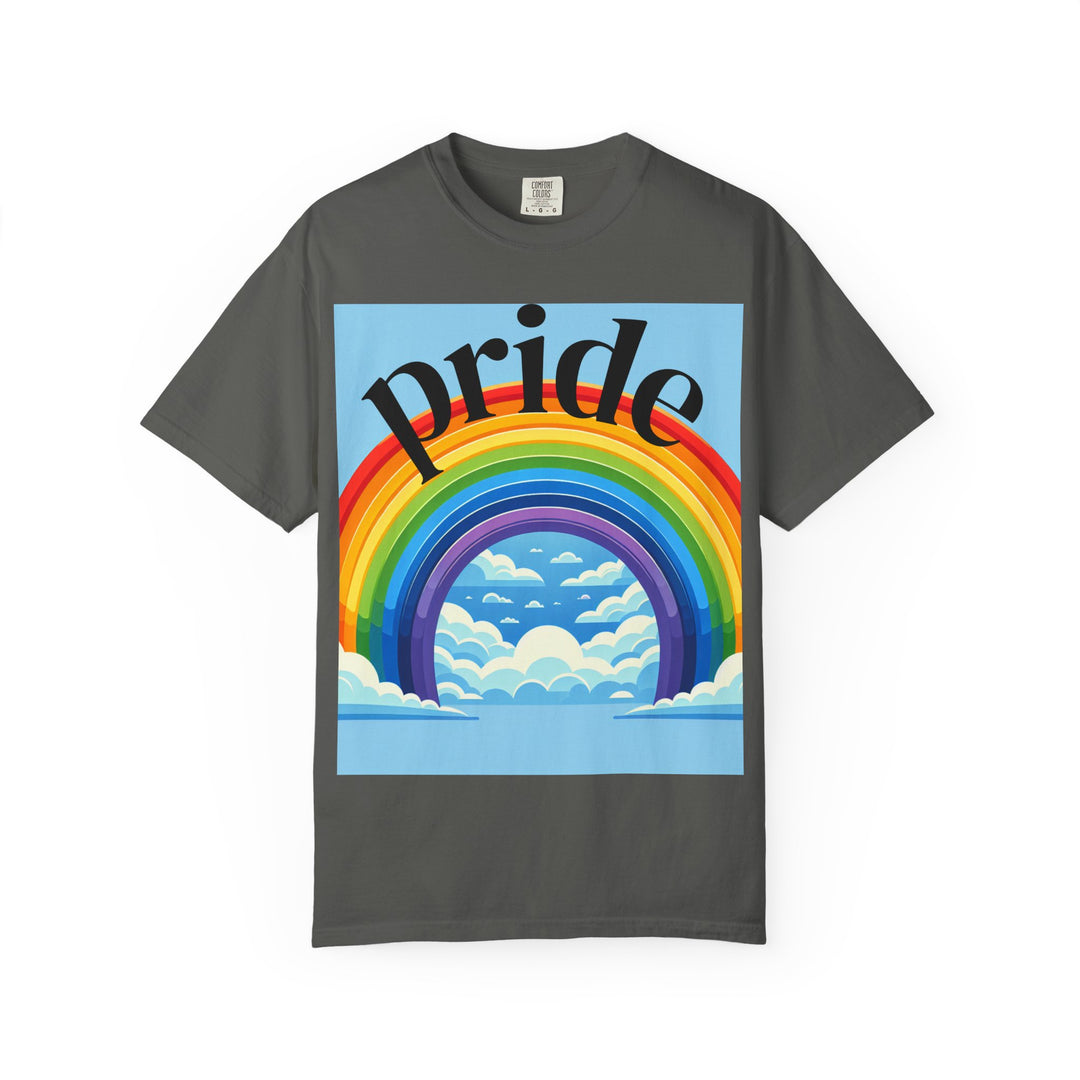 Pride Rainbow T-Shirt | Unisex Garment-Dyed Tee | LGBTQ+ Style, Casual Wear, Gift for Pride Month, Summer Fashion