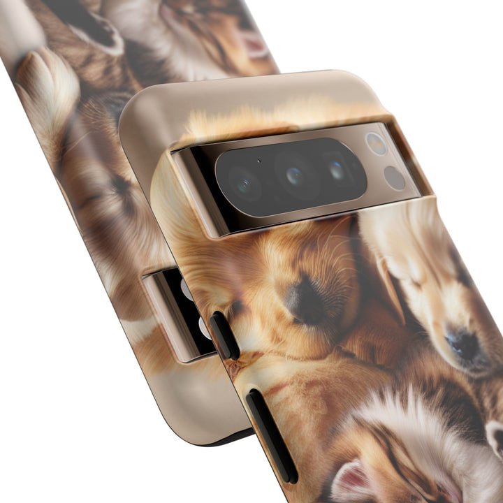 Cute Pets Phone Case - Adorable Dog and Cat Design for Animal Lovers
