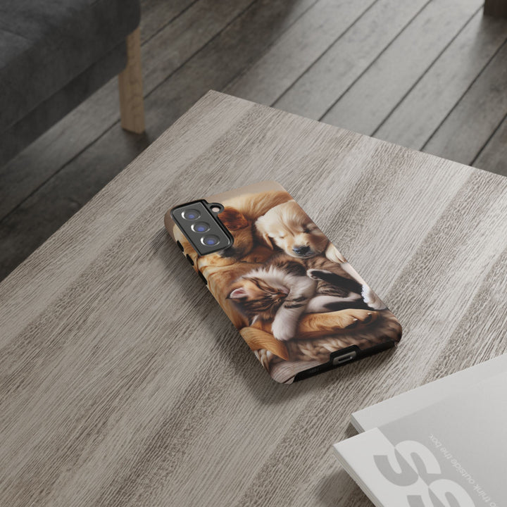 Cute Pets Phone Case - Adorable Dog and Cat Design for Animal Lovers