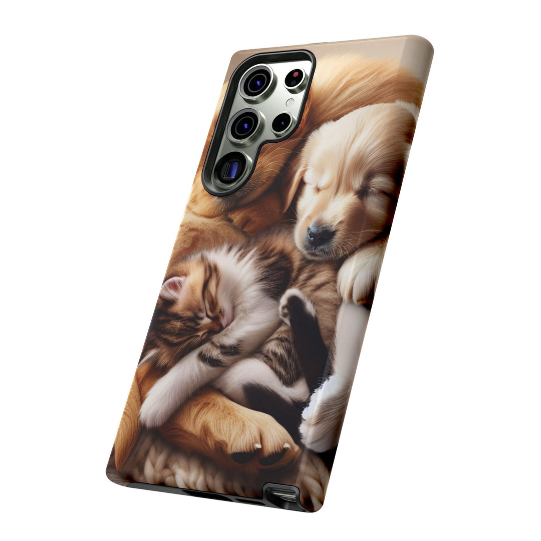Cute Pets Phone Case - Adorable Dog and Cat Design for Animal Lovers