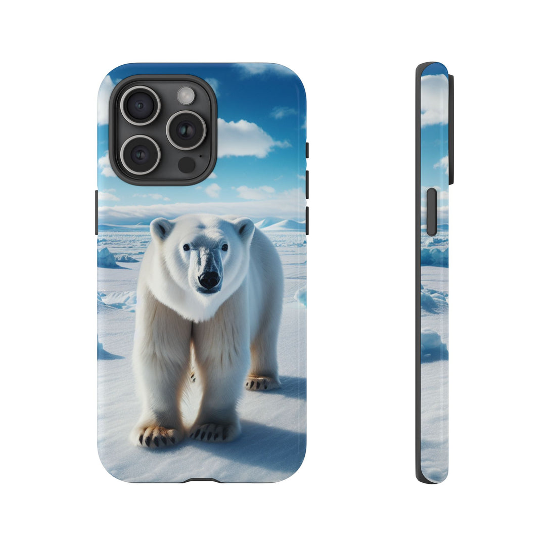 Polar Bear Tough Phone Case - Durable Protector with Arctic Design
