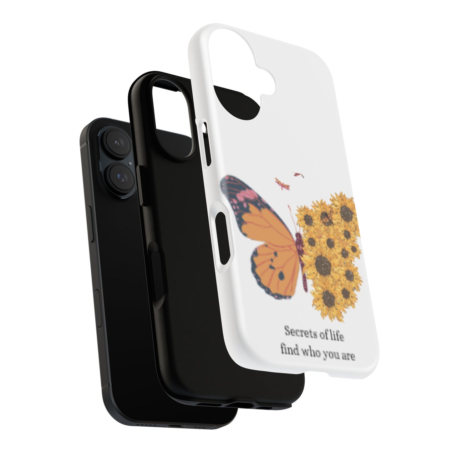 Butterfly & Sunflower Phone Case - "Secrets of Life" Design