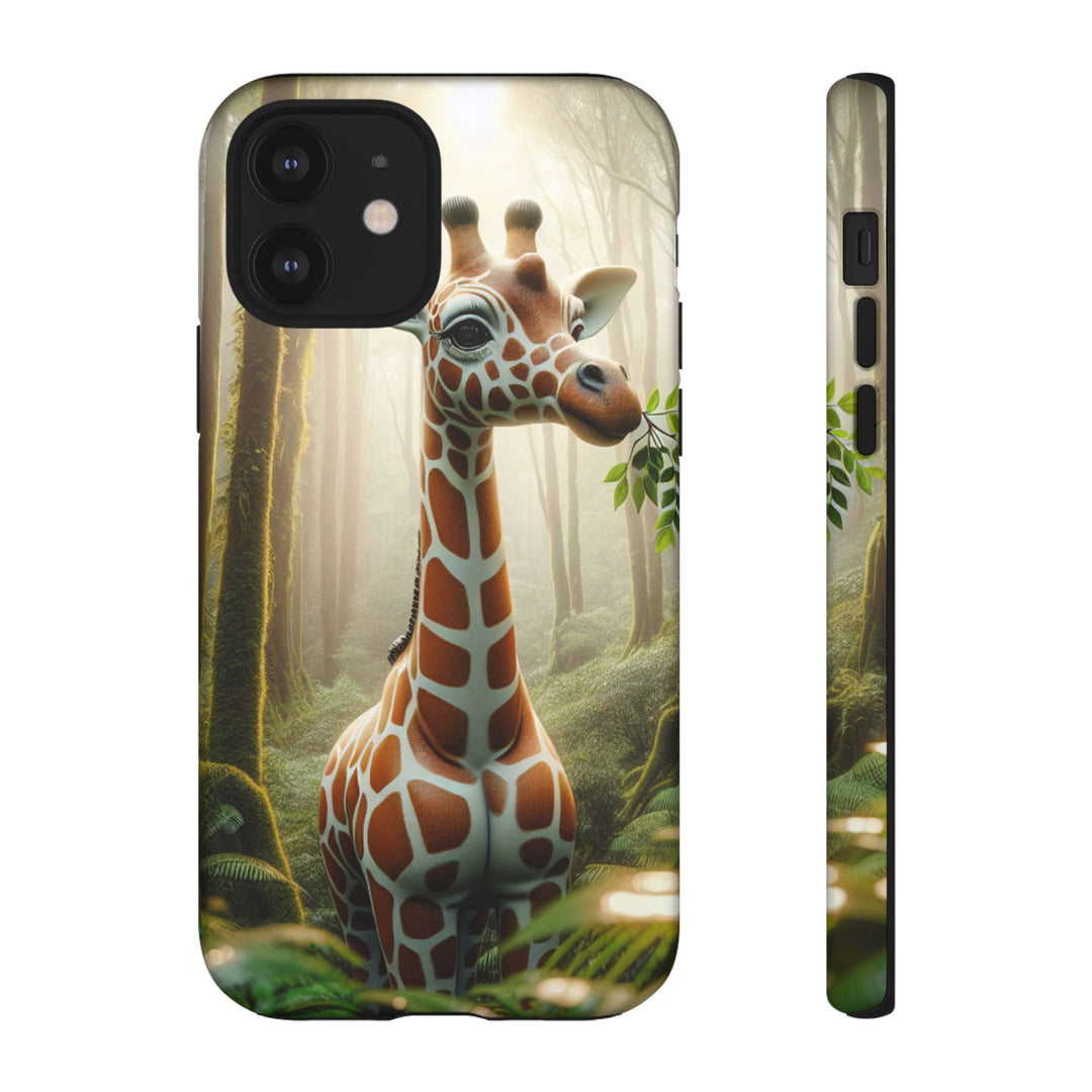 Giraffe Tough Phone Case - Cute Animal Design for Nature Lovers