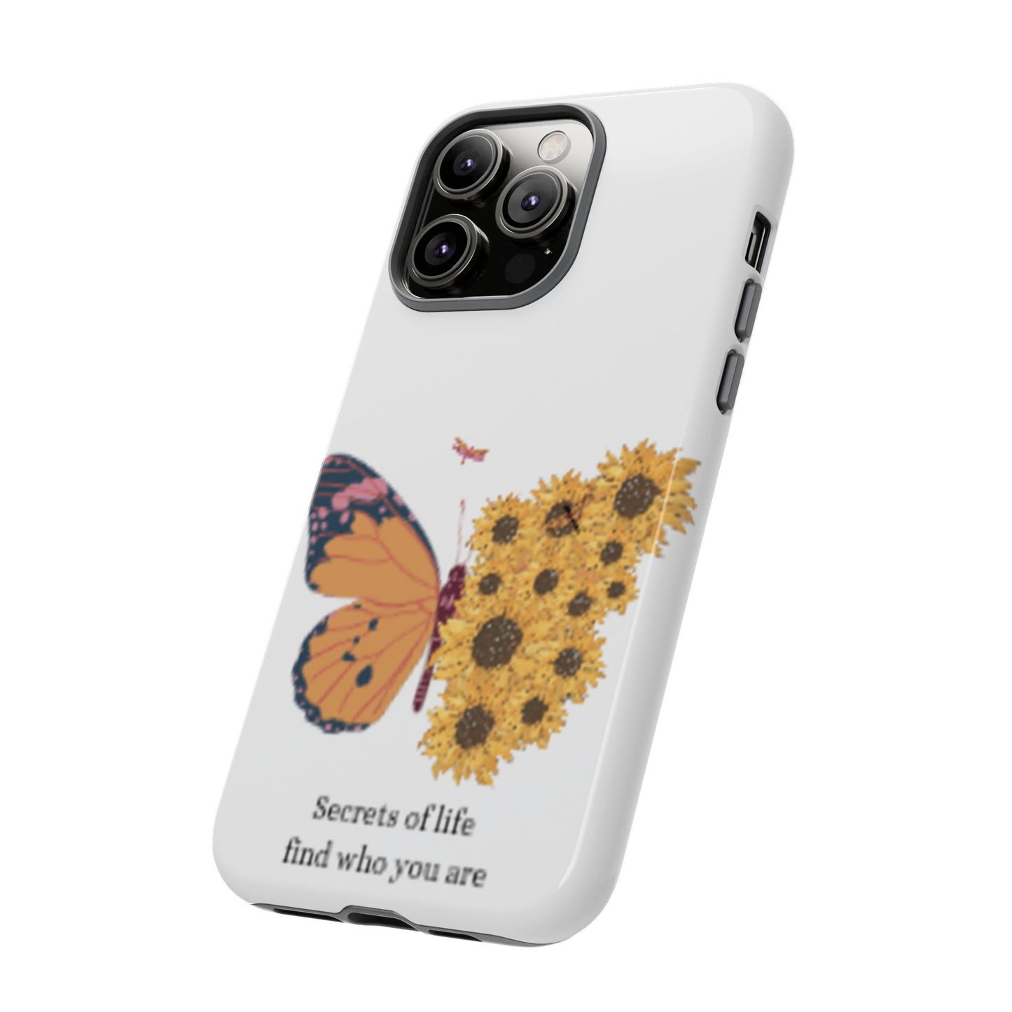 Butterfly & Sunflower Phone Case - "Secrets of Life" Design