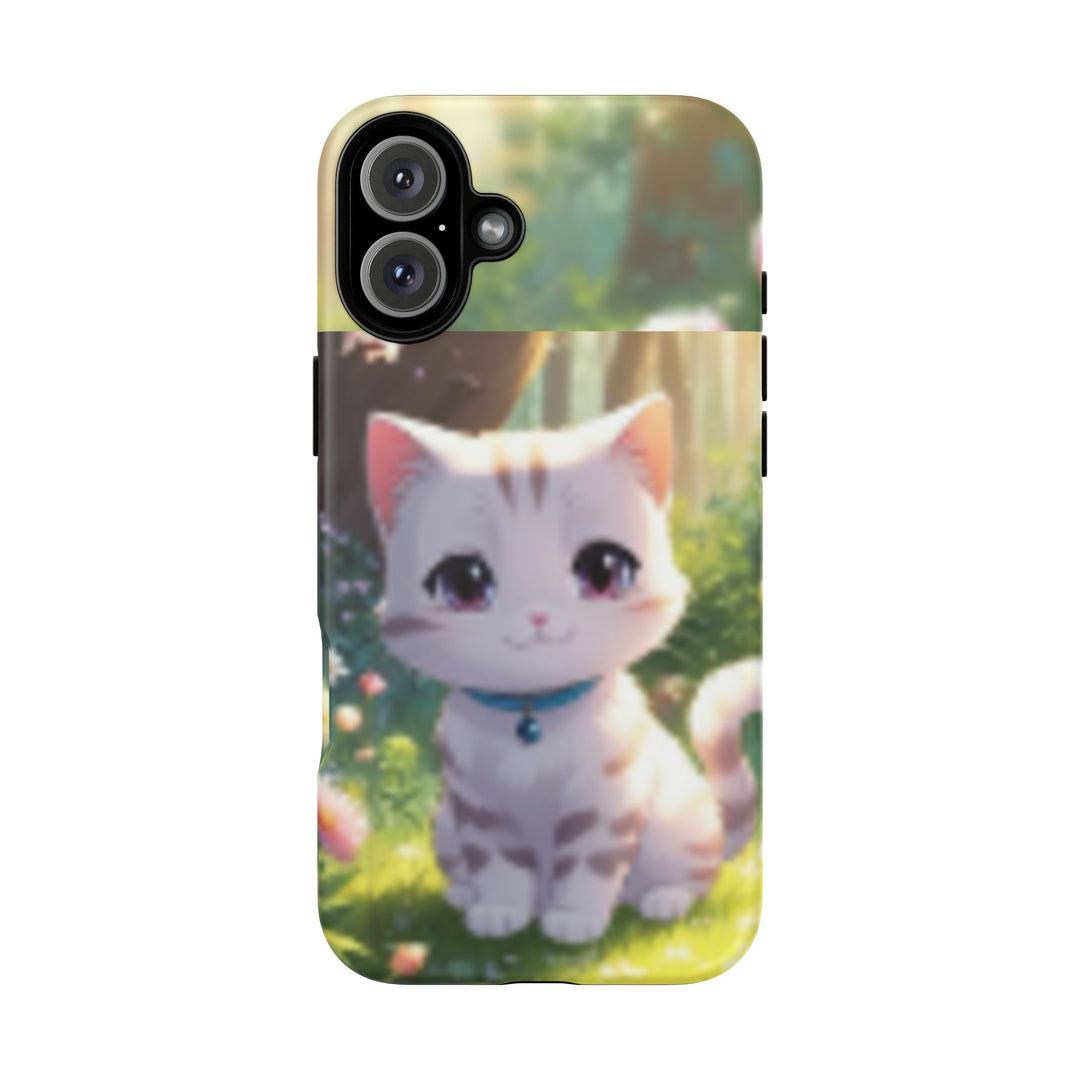 Cute Ai Cat Phone Case - Tough Protection with Floral Design for Cat Lovers