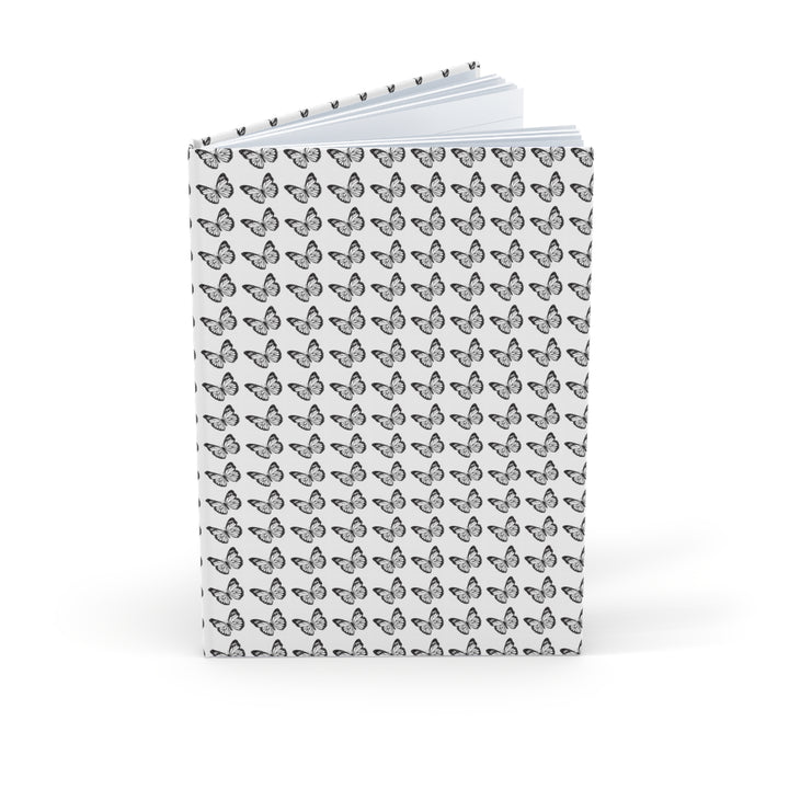 Butterfly Pattern A5 Hardcover Journal - Elegant and Inspirational Notebook for Writing and Sketching