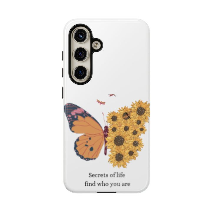 Butterfly & Sunflower Phone Case - "Secrets of Life" Design