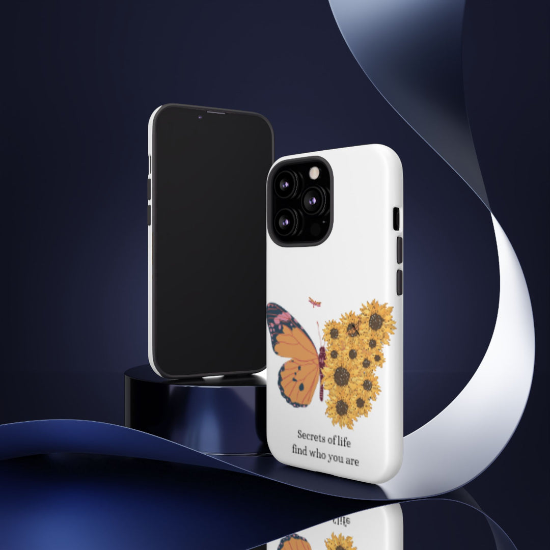 Butterfly & Sunflower Phone Case - "Secrets of Life" Design