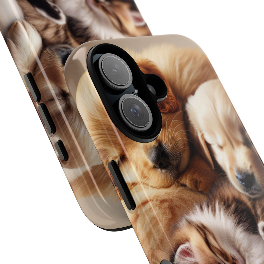 Cute Pets Phone Case - Adorable Dog and Cat Design for Animal Lovers