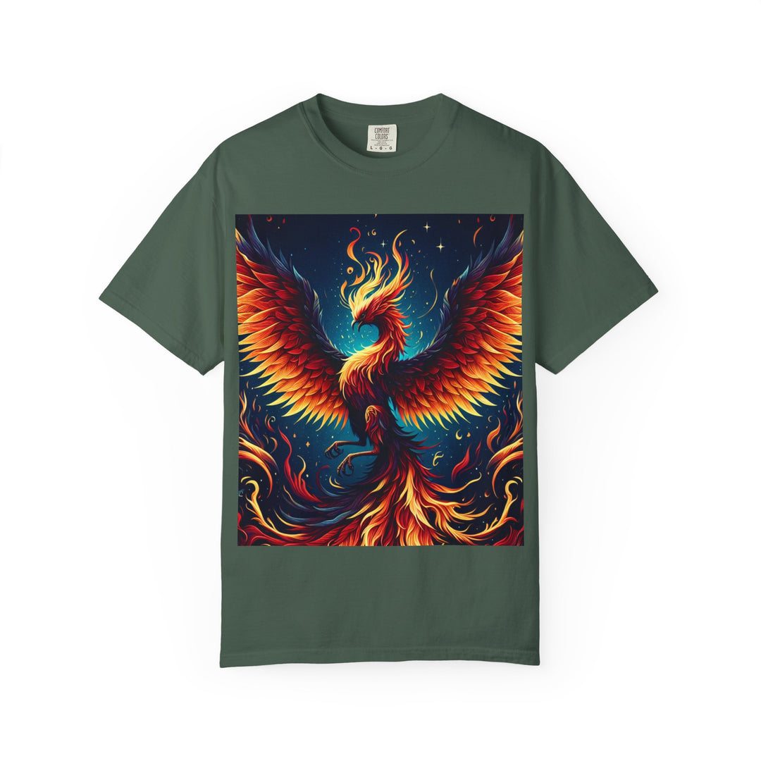 Phoenix Fire Unisex T-Shirt - Artistic Flame Design, Graphic Tee, Trendy Apparel, Gift for Art Lovers, Summer Fashion