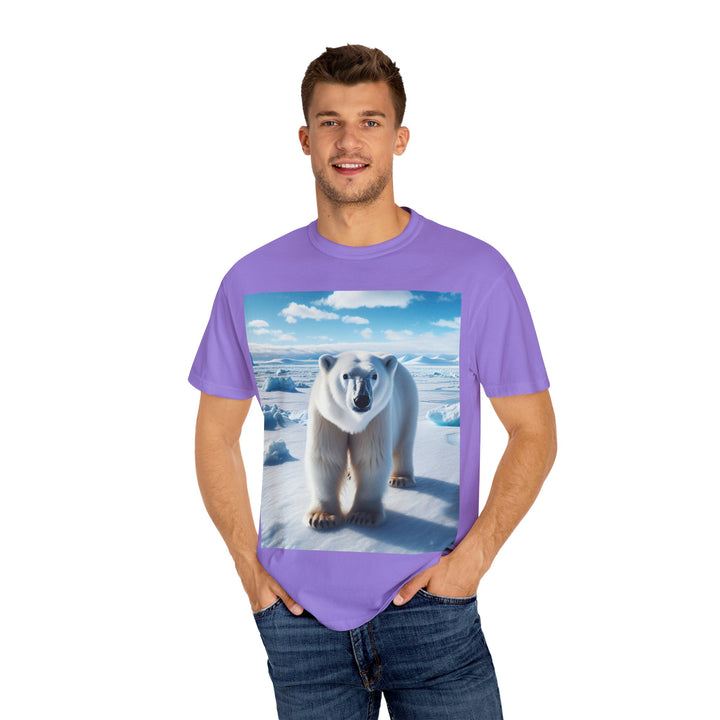 Polar Bear Graphic Unisex Garment-Dyed T-Shirt