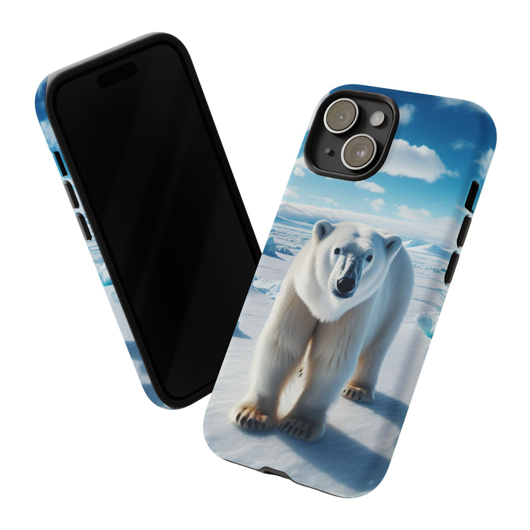 Polar Bear Tough Phone Case - Durable Protector with Arctic Design