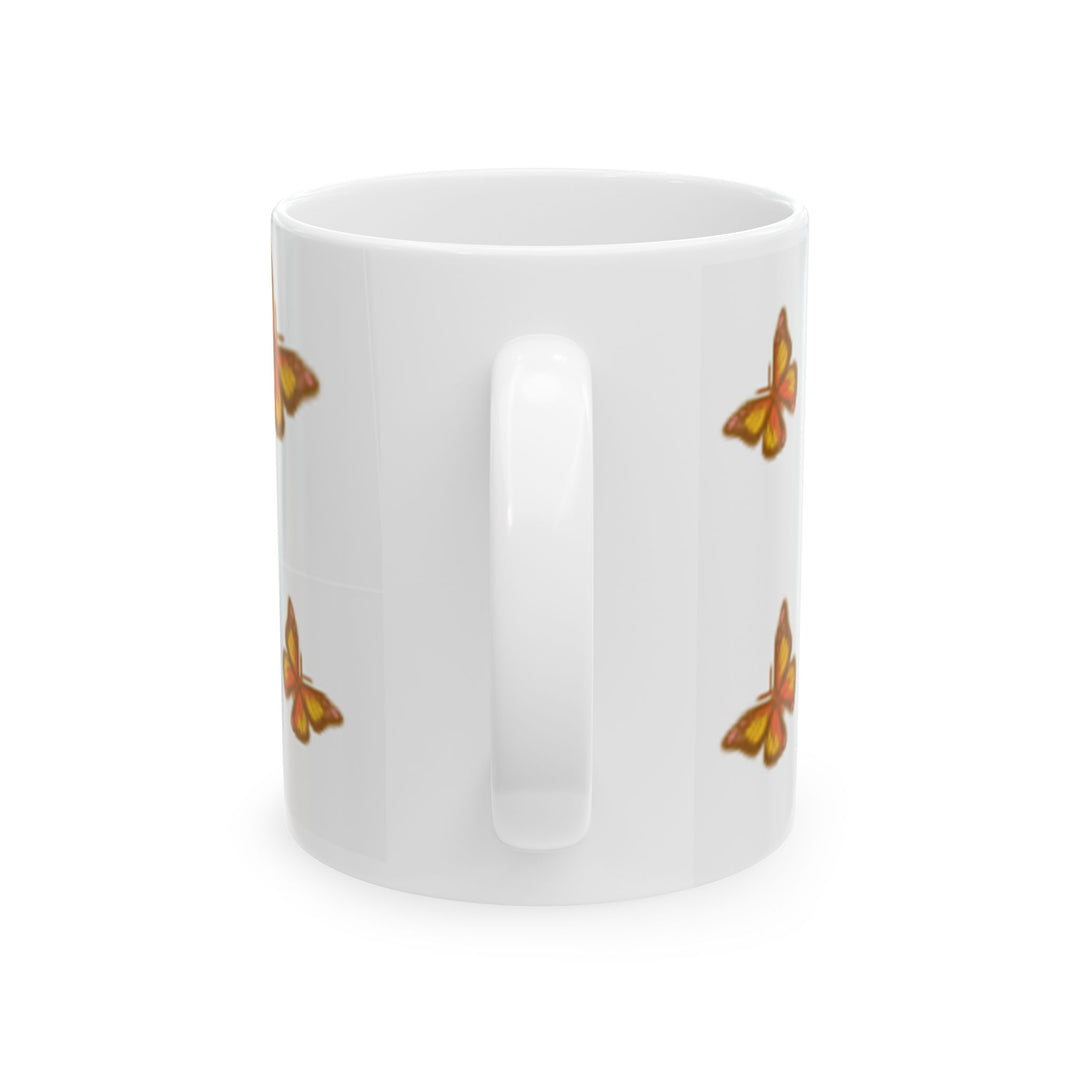 Fly Free Butterfly Ceramic Mug - Inspiring Coffee Cup for Nature Lovers