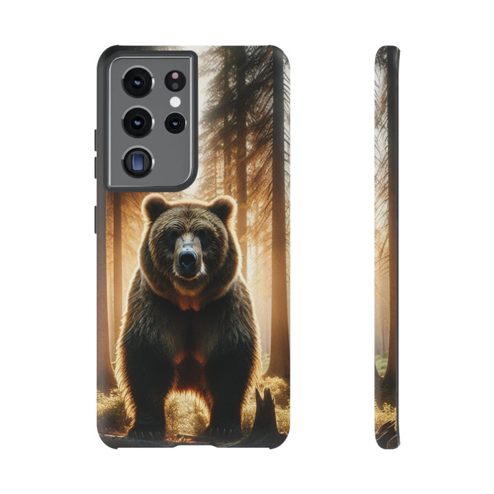 Wildlife Phone Case - Tough Cases with Bear Design, Nature Lover Gift, Animal-Themed Accessories, Eco-Friendly Tech Protection