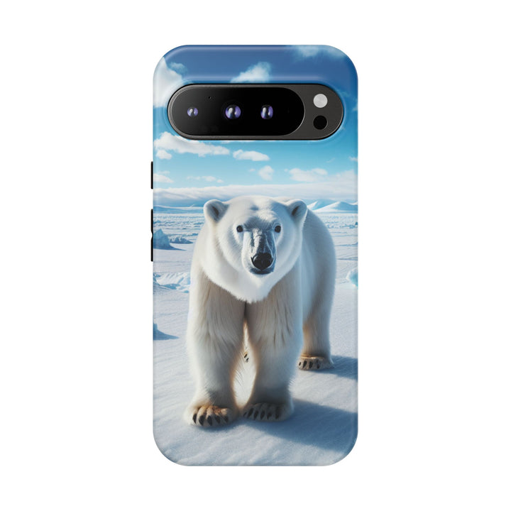 Polar Bear Tough Phone Case - Durable Protector with Arctic Design