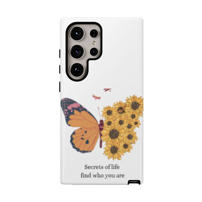 Butterfly & Sunflower Phone Case - "Secrets of Life" Design