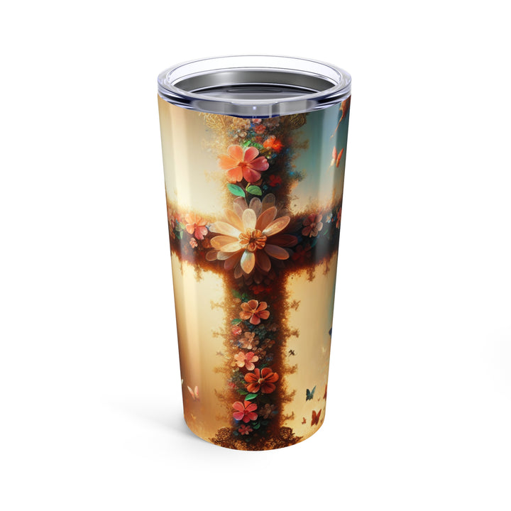 Floral Butterfly Tumbler 20oz - Perfect for Gifts, Travel, Home, and Celebrations