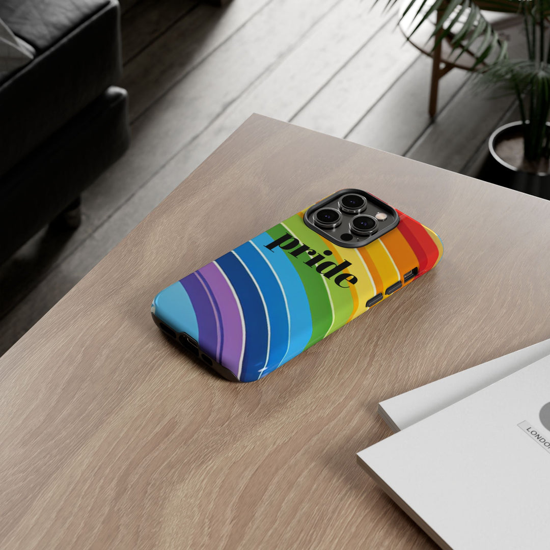 Pride Phone Case - Rainbow Gradient, LGBTQ+ Accessory, Colorful Phone Cover, Unique Gift for Pride Month, Phone Protection