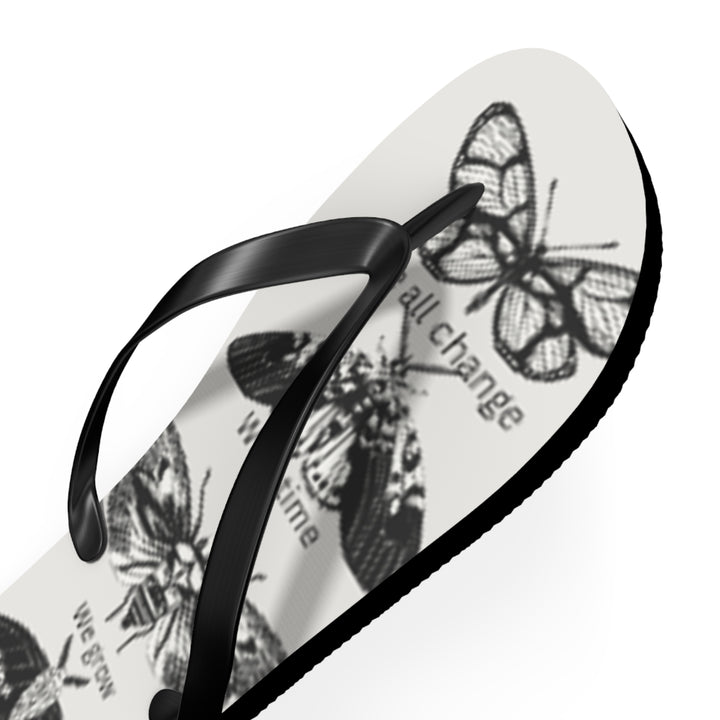 Inspirational Butterfly Flip Flops - Embrace Change and Growth