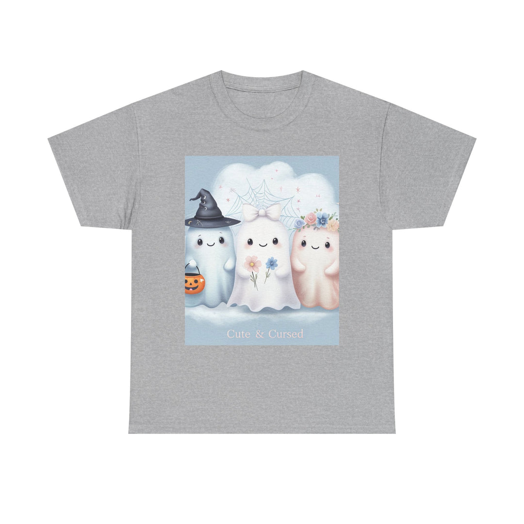 Cute Ghosts Unisex T-Shirt, Halloween Tee, Spooky Costume Shirt, Cute Kawaii Apparel, Gift for Ghost Lovers, Cozy Cotton Top