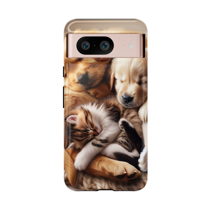 Cute Pets Phone Case - Adorable Dog and Cat Design for Animal Lovers