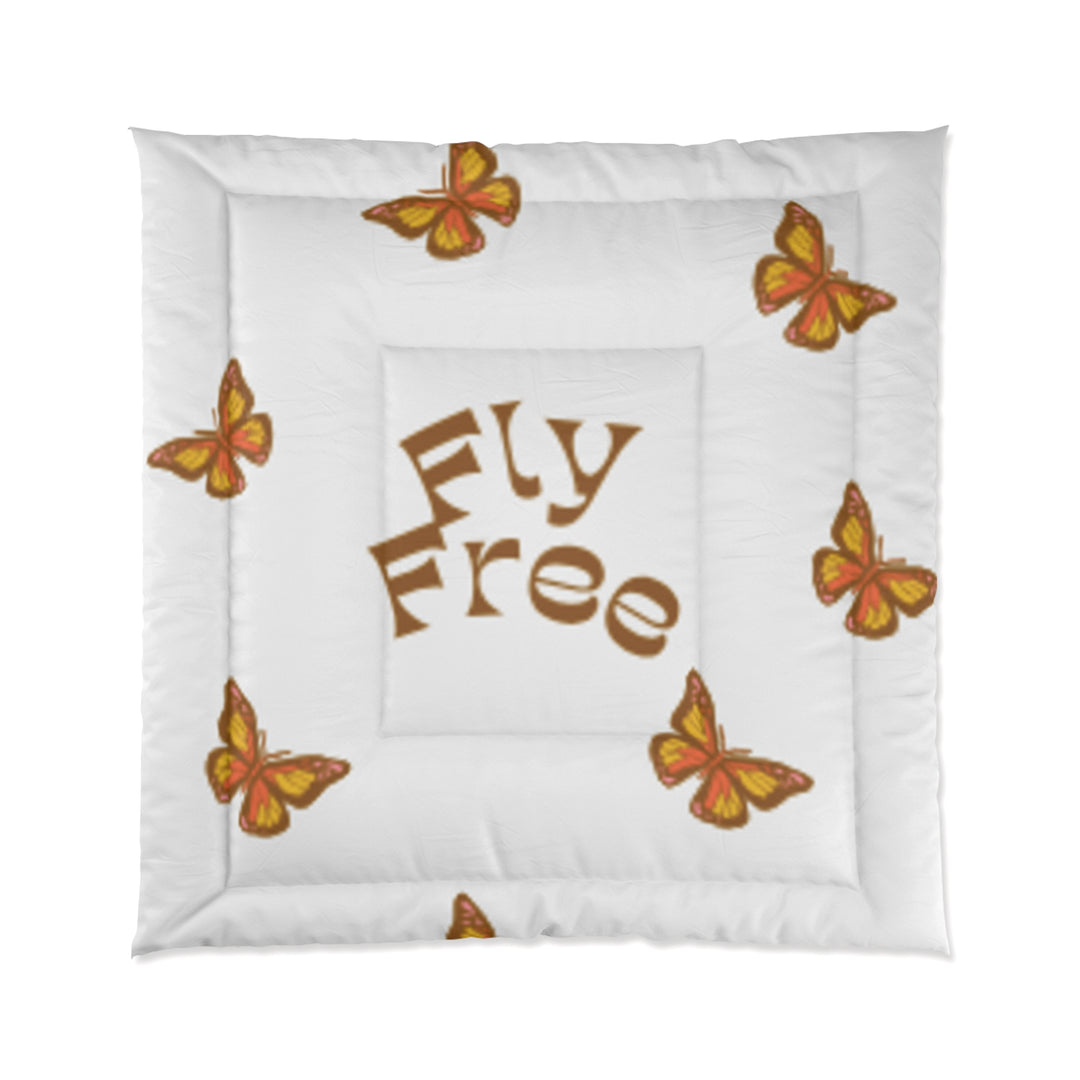 butterfly fly free Comforter