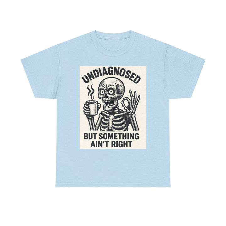 Unisex Heavy Cotton Tee with Skeleton Design - Perfect for Halloween, Gifting, Casual Wear, Party