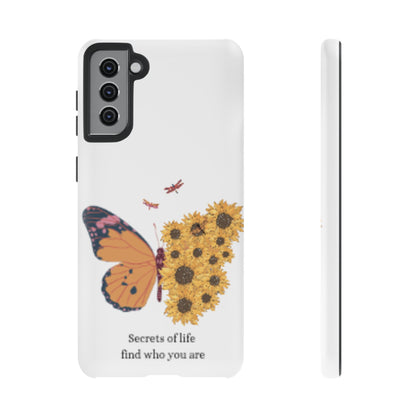 Butterfly & Sunflower Phone Case - "Secrets of Life" Design