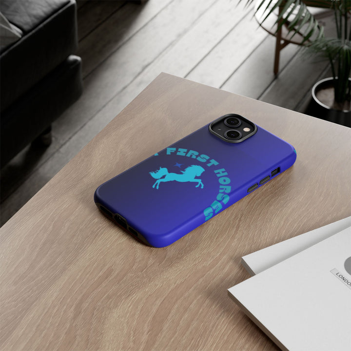 But First Horses Phone Case – Durable Tough Case for Horse Lovers