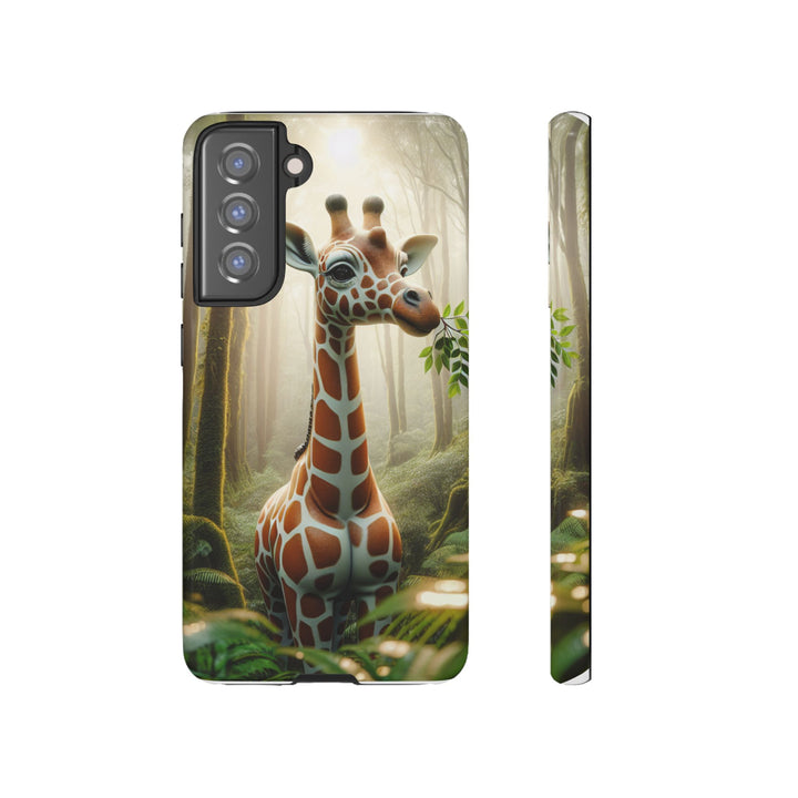 Giraffe Tough Phone Case - Cute Animal Design for Nature Lovers