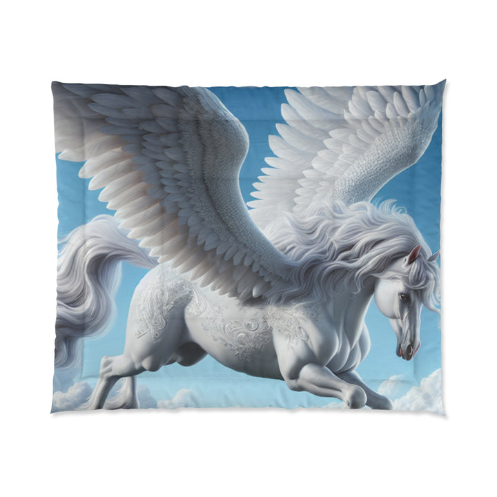 Fantasy Pegasus Comforter, Magical Bedding Set, Unicorn Dream Decor, Cozy Home Accessories, Gifts for Horse Lovers